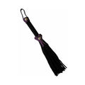 Love Knot Mini Flogger Black with Purple Bow by Ruff Doggie Styles