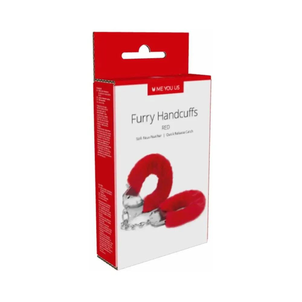 Me You Us Furry Handcuffs Red by Me You Us