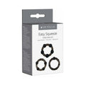 Me You Us Easy Squeeze 3-Piece Cockring Set Black by Me You Us
