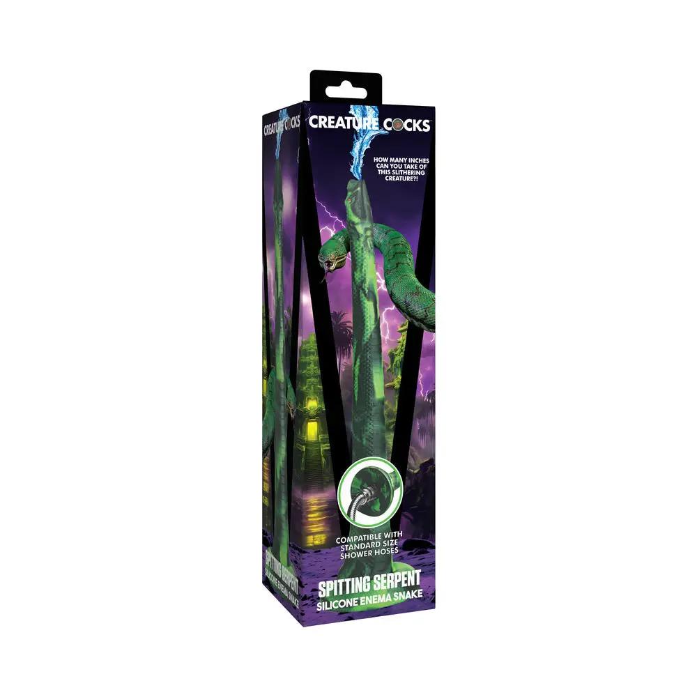 Creature Cocks Spitting Serpent Silicone Enema Snake by XR Brands