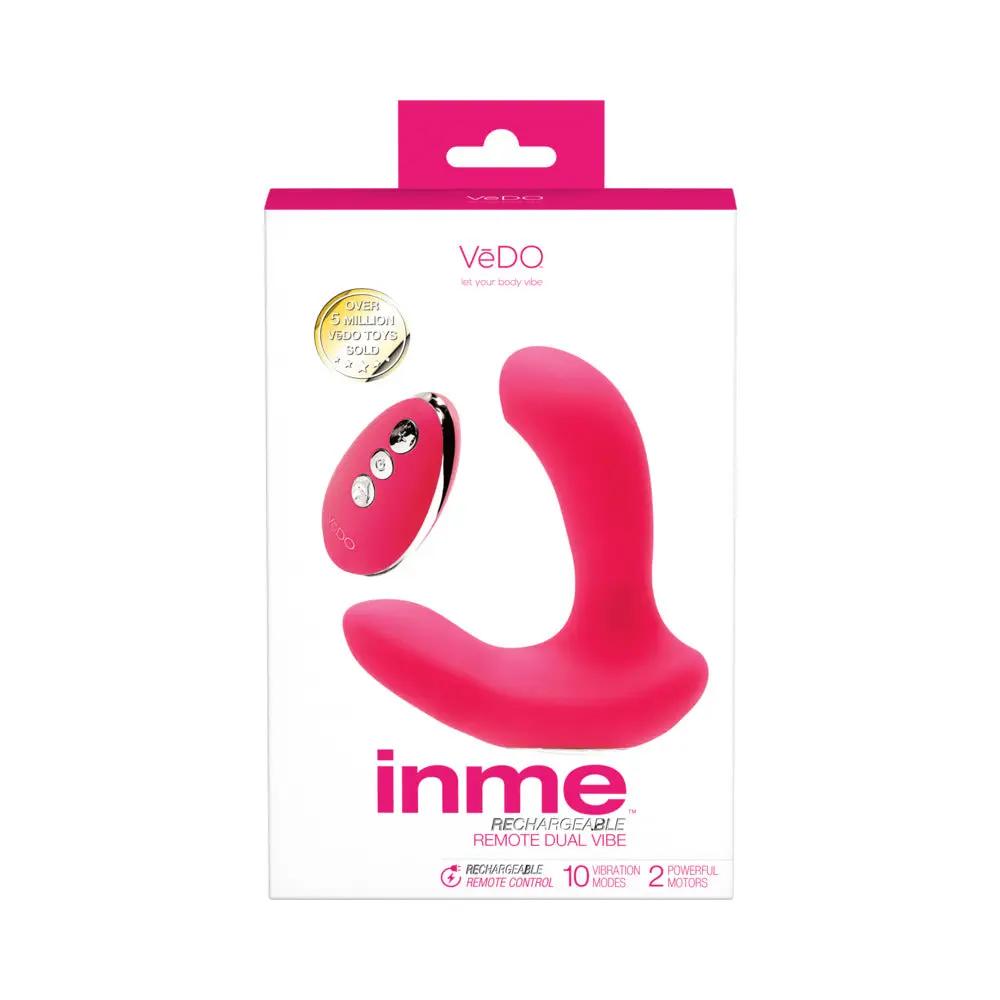 VeDO Inme Rechargeable Dual Vibe with Remote Pink by VeDO