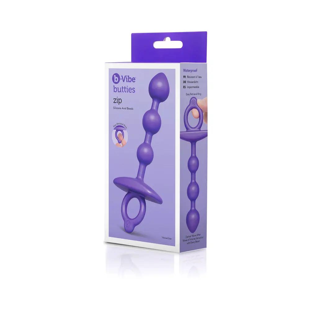 b-Vibe Butties Zip Silicone Anal Bead by b-Vibe