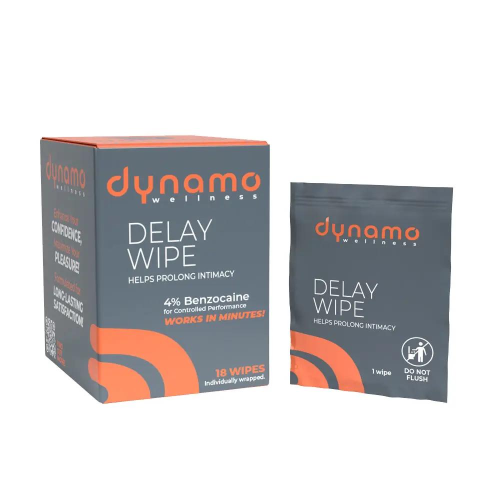 Dynamo Wellness Delay Wipe 4% 18-Pack by Dynamo Wellness