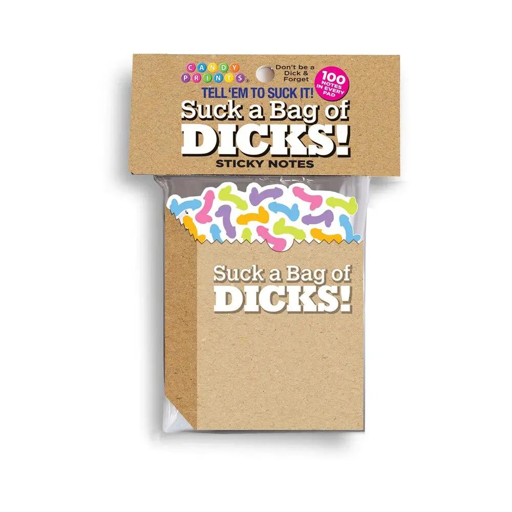 Suck a Bag of Dicks Sticky Notes by Little Genie