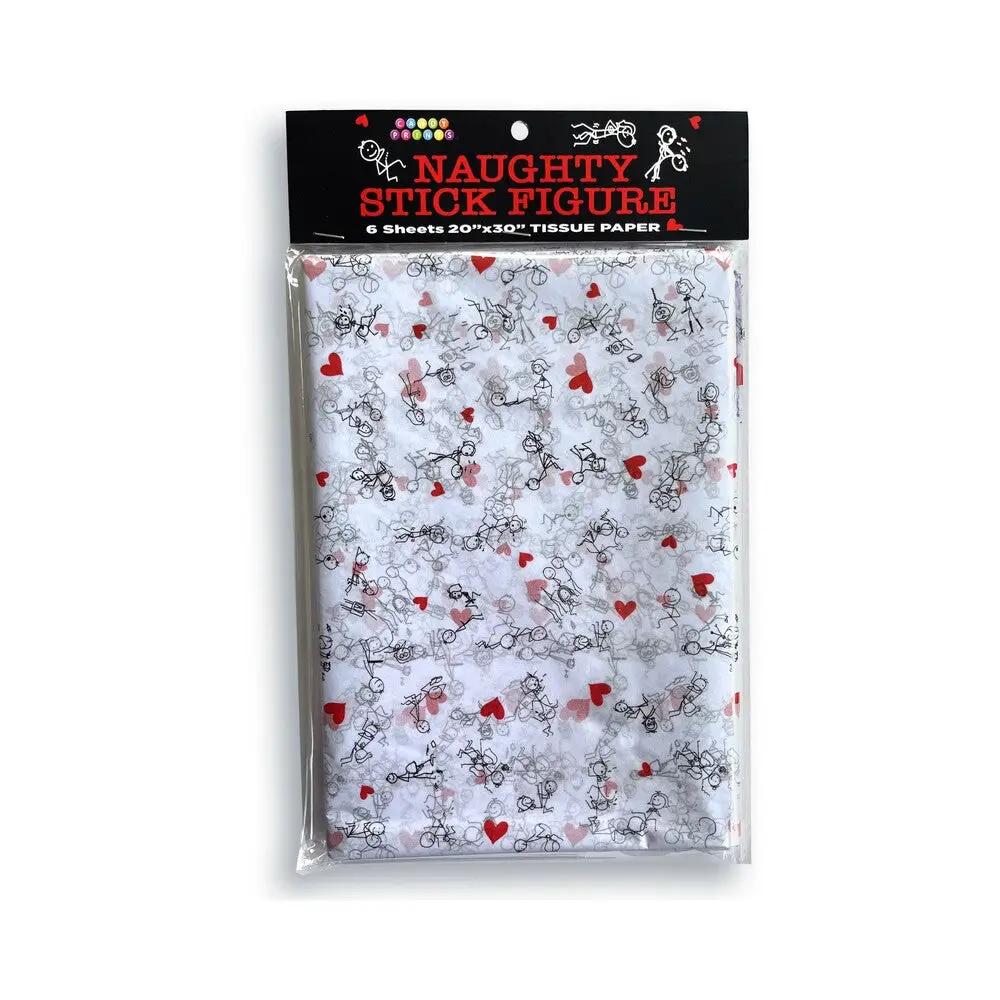 Naughty Stick Figure Tissue Paper by Little Genie