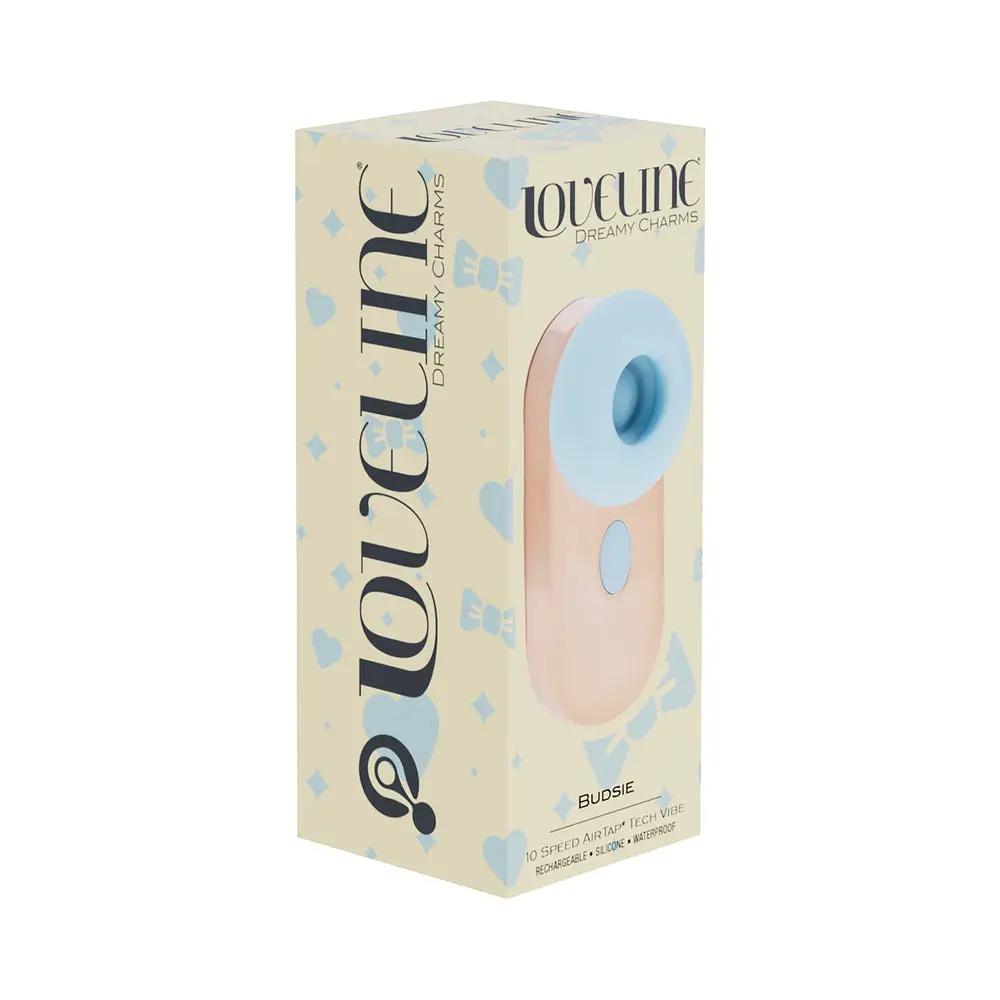 LoveLine Budsie AirTapTech Rechargeable Vibrator Blue by Shots