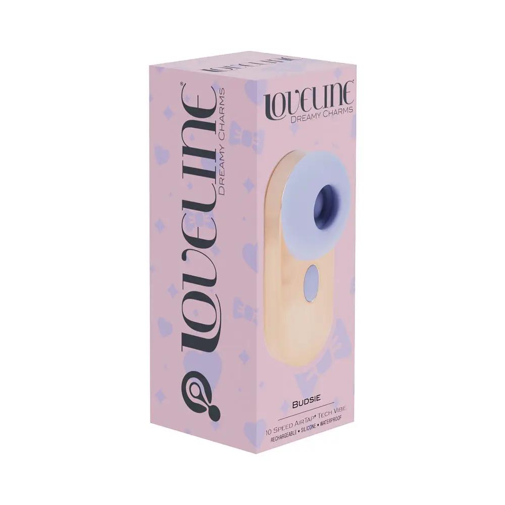 LoveLine Budsie AirTapTech Rechargeable Vibrator Lavender by Shots