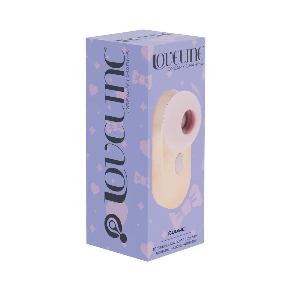 LoveLine Budsie AirTapTech Rechargeable Vibrator Pink by Shots