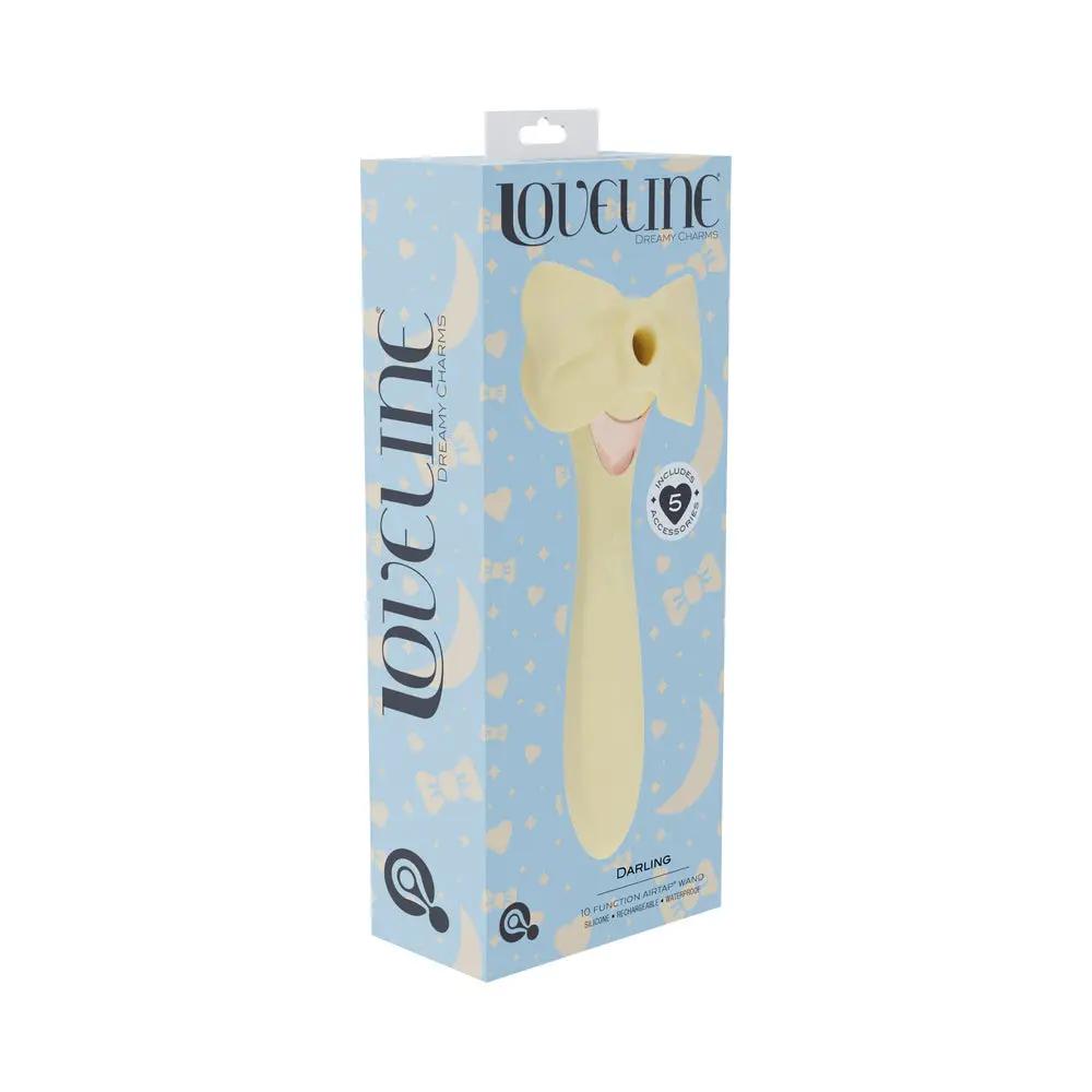 LoveLine Darling AirTapTech Rechargeable Vibrator Yellow by Shots