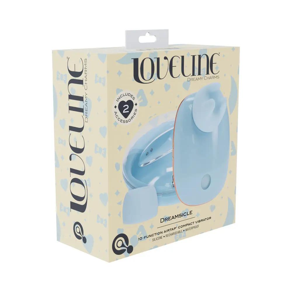 LoveLine Dreamsicle AirTapTech Rechargeable Vibrator Blue by Shots