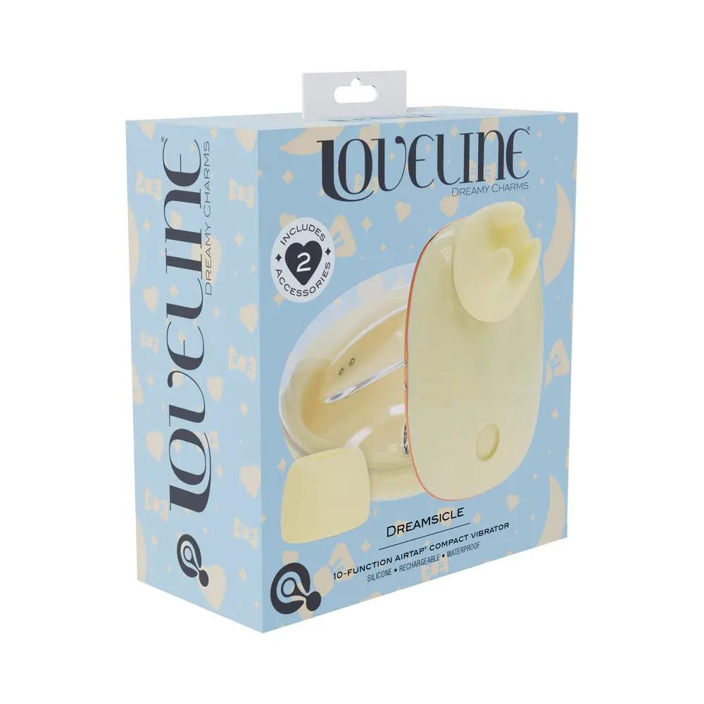LoveLine Dreamsicle AirTapTech Rechargeable Vibrator Yellow by Shots