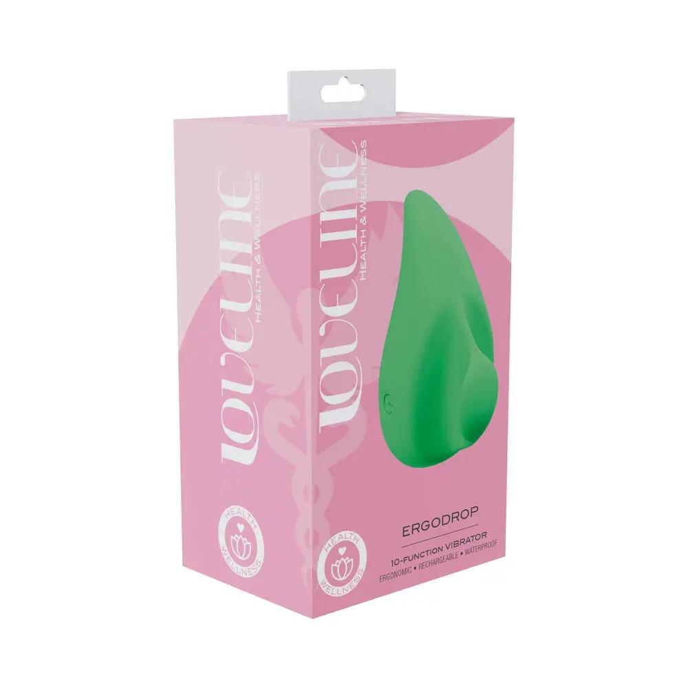 LoveLine ErgoDrop Vibe Waterproof Green by Shots