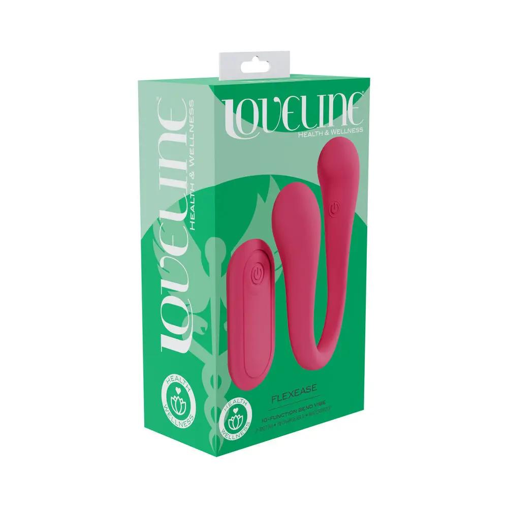 LoveLine FlexEase Bend Vibe Liquid Silicone Pink by Shots