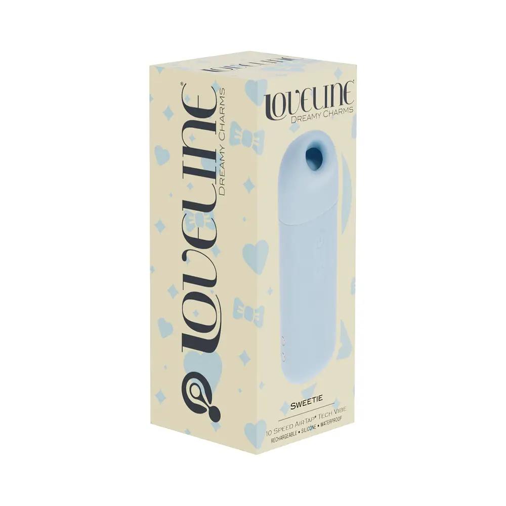 LoveLine Sweetie AirTapTech Rechargeable Vibrator Waterproof Blue by Shots