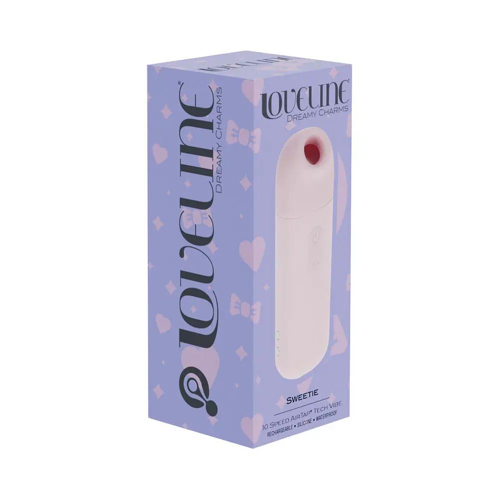 LoveLine Sweetie AirTapTech Rechargeable Vibrator Waterproof Pink by Shots