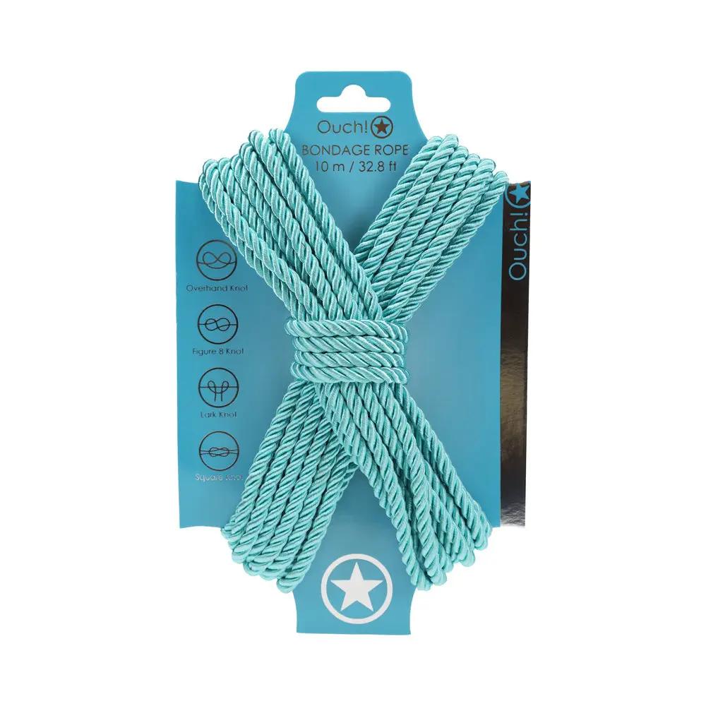 Ouch! Bondage Rope 10 m Nylon Blue by Shots