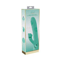 VIVE Fiore Rechargeable G-Spot Air Wave and Tapping Flared Clit Stimulator Green by Shots