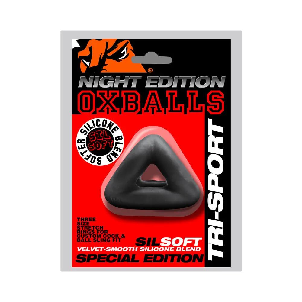 Oxballs Tri-Sport 3-Ring Cock & Ball Sling Special Edition Night by Oxballs