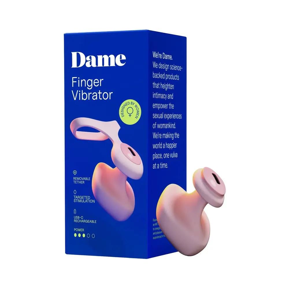 Dame Fin 2.0 Finger Vibrator Quartz by Dame