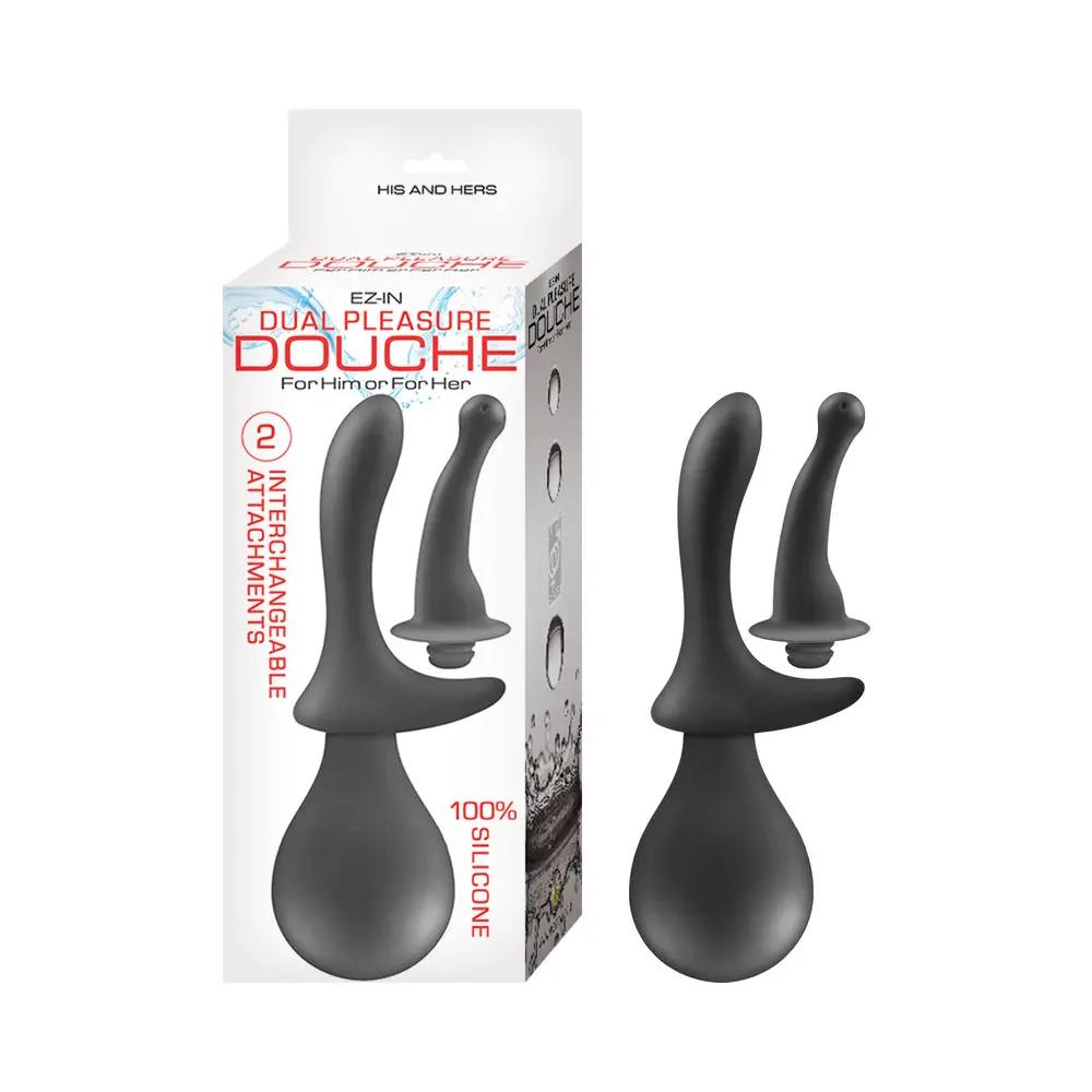 EZ-IN Dual Pleasure Douche Black by Nasstoys