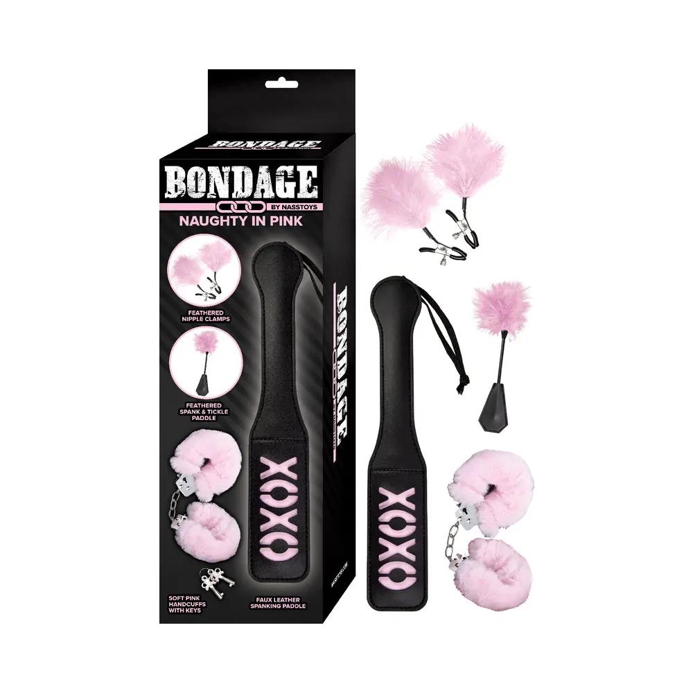 Bondage By Nasstoys Naughty In Pink Black/Pink by Nasstoys
