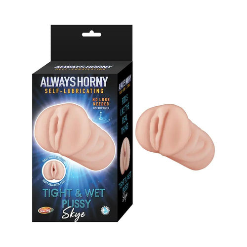 Always Horny Self-Lubricating Masturbator Skye Beige by Nasstoys