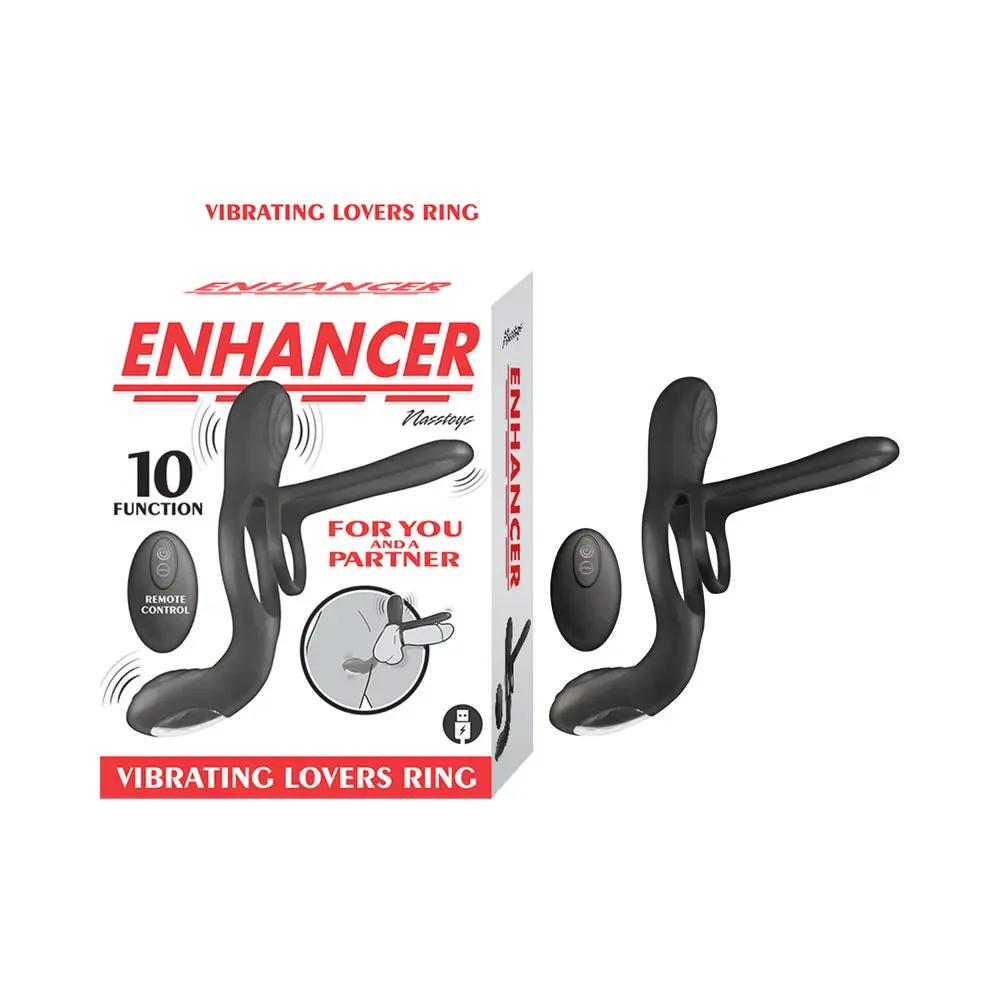 Enhancer Vibrating Lovers Ring Black by Nasstoys
