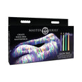 Master Series Glow Wax UV Blacklight Reactive Drip Candles Set of 4 by XR Brands