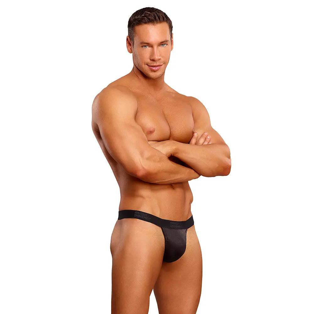 Male Power The Matchmaker Micro G-String V Black S/M by Male Power