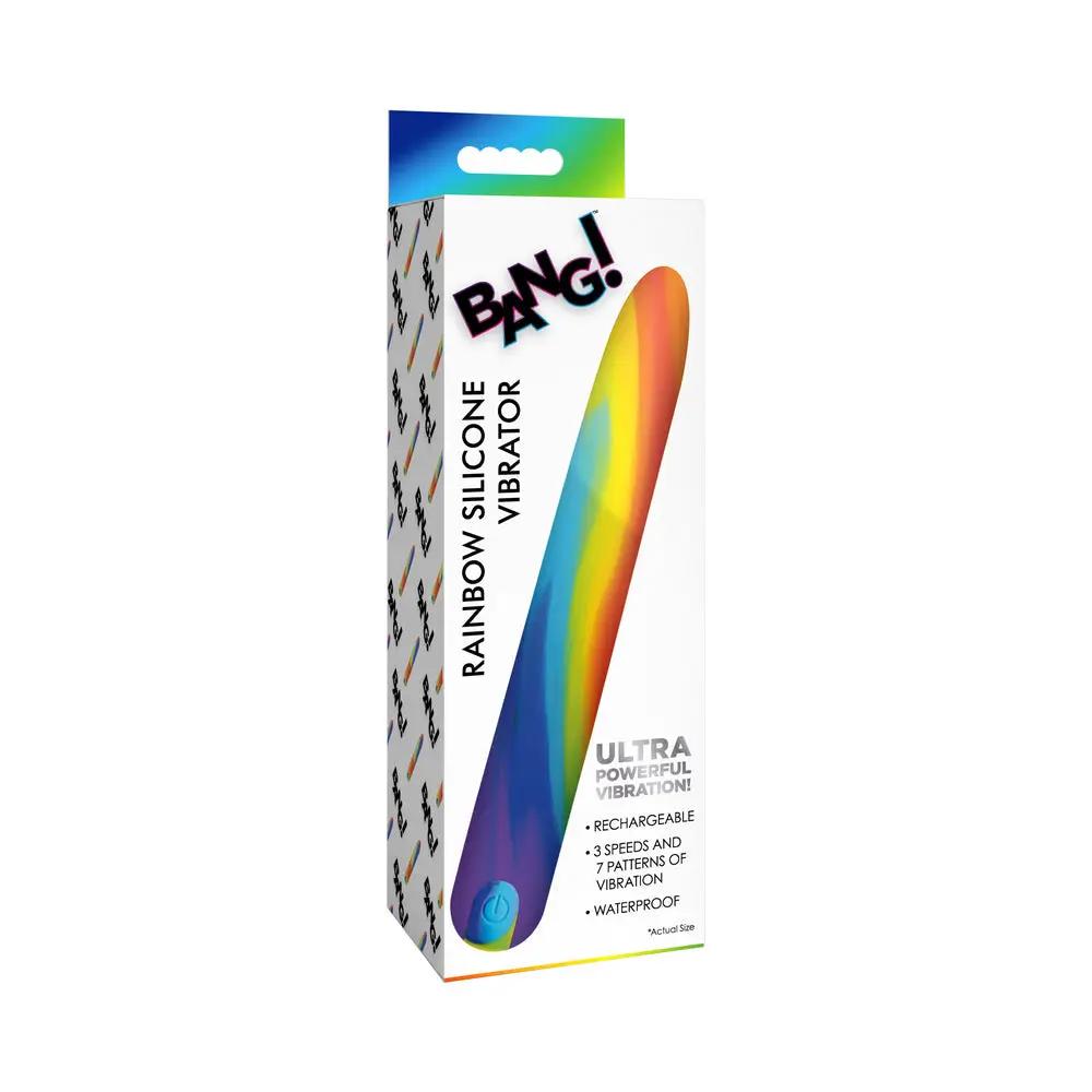 BANG! Rainbow Silicone Vibrator by XR Brands