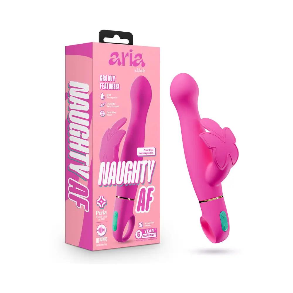 Aria Naughty AF 2.0 Rechargeable Vibe Plum by Blush