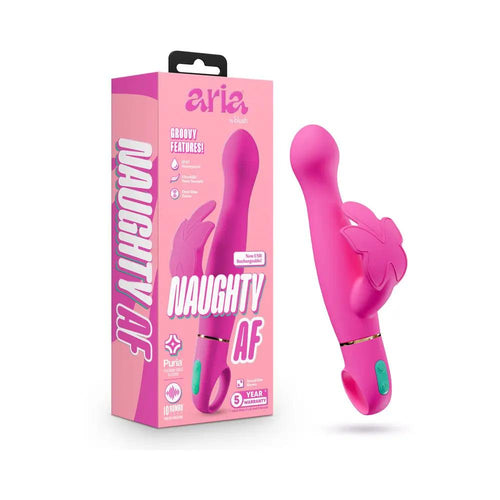 Aria Naughty AF 2.0 Rechargeable Vibe Plum by Blush