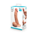 b-Vibe Slipskin Realistic Silicone Dildo 8 in. Curved Mocha by b-Vibe
