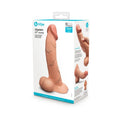 b-Vibe Slipskin Realistic Silicone Dildo 10 in. Curved Mocha by b-Vibe