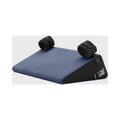 Liberator Black Label Wedge 24 in. Sex Position Pillow with Cuffs Décor Velvet Blue by Liberator