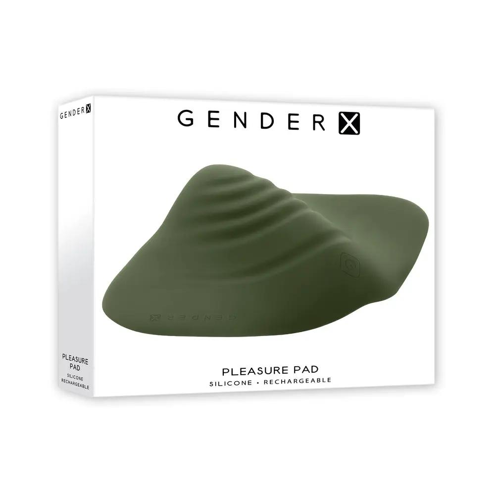 Gender X Pleasure Pad Rechargeable Grinding Pad & Stroker Silicone Green by Gender X