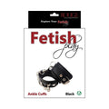 Rouge Fetish Play Vegan Ankle Cuffs Black by Rouge Garments