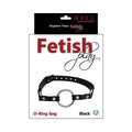 Rouge Fetish Play Vegan O-Ring Gag Black by Rouge Garments