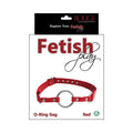 Rouge Fetish Play Vegan O-Ring Gag Red by Rouge Garments