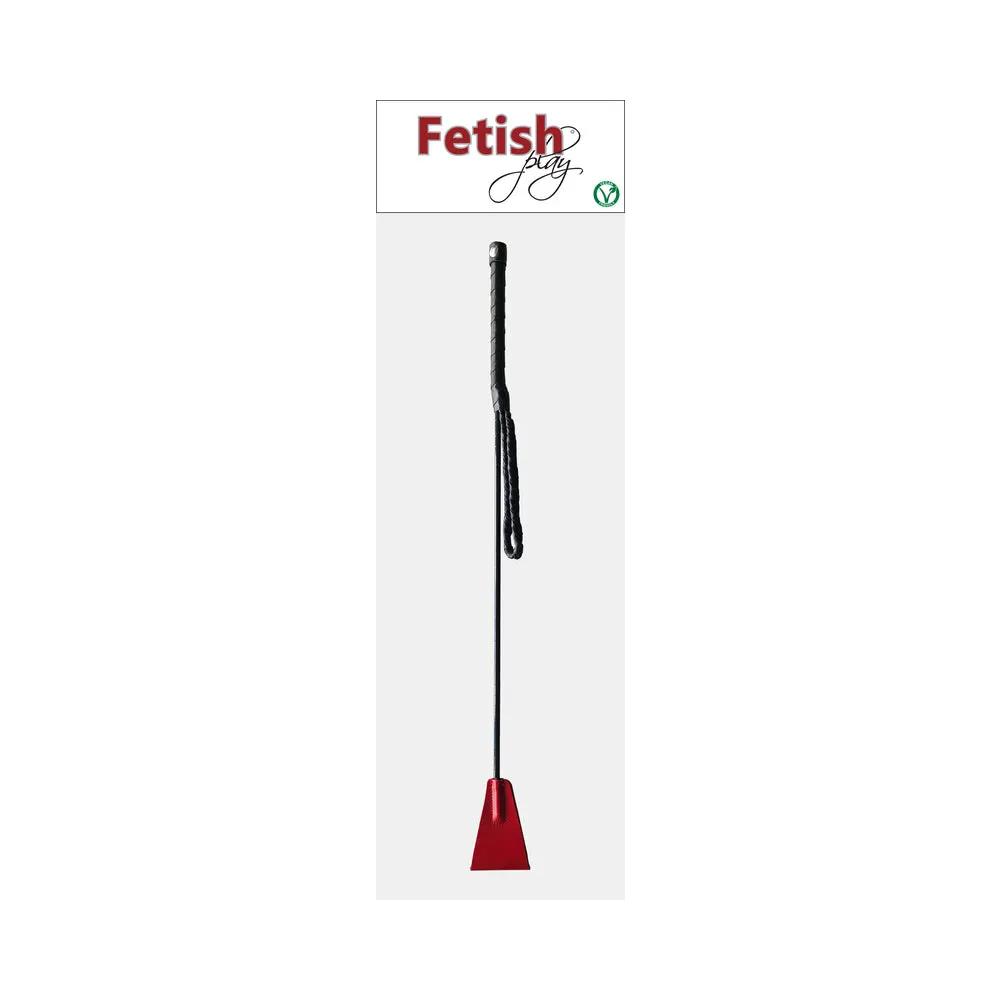 Rouge Fetish Play Vegan Riding Crop Red by Rouge Garments