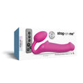 Strap-On-Me Vibrating Bendable Strapless Strap-On Fuchsia Large