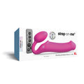 Strap-On-Me Vibrating Bendable Strapless Strap-On Fuchsia XLarge