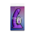 Colours Curve Vibrating 6 in. Dildo Purple by NS Novelties