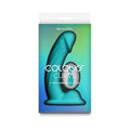 Colours Curve Vibrating 6 in. Dildo Teal by NS Novelties