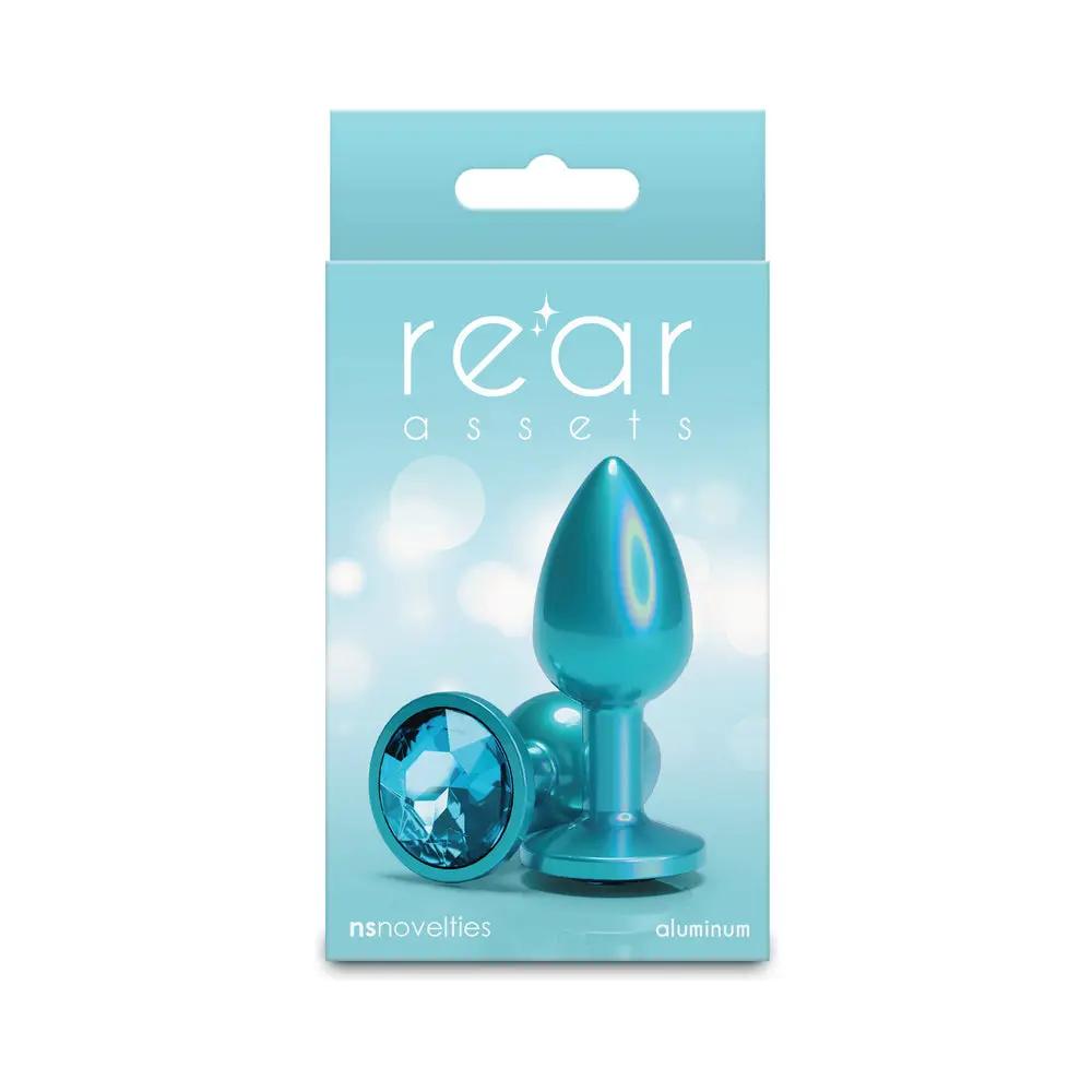 Rear Assets Plug Iridescent Teal/Teal Small by NS Novelties