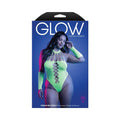 Fantasy Lingerie Glow Pressure Point UV Reactive Rhinestone Teddy & Gloves Queen Size by Fantasy Lingerie