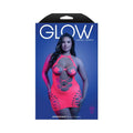 Fantasy Lingerie Glow Aphrodisiac UV Reactive Open Bodice Halter Dress & Pasties Queen Size by Fantasy Lingerie