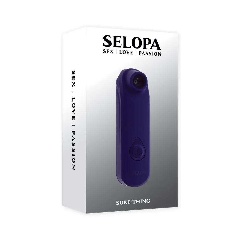 Selopa Sure Thing AAA Battery Vibrating Suction Silicone Purple by Selopa