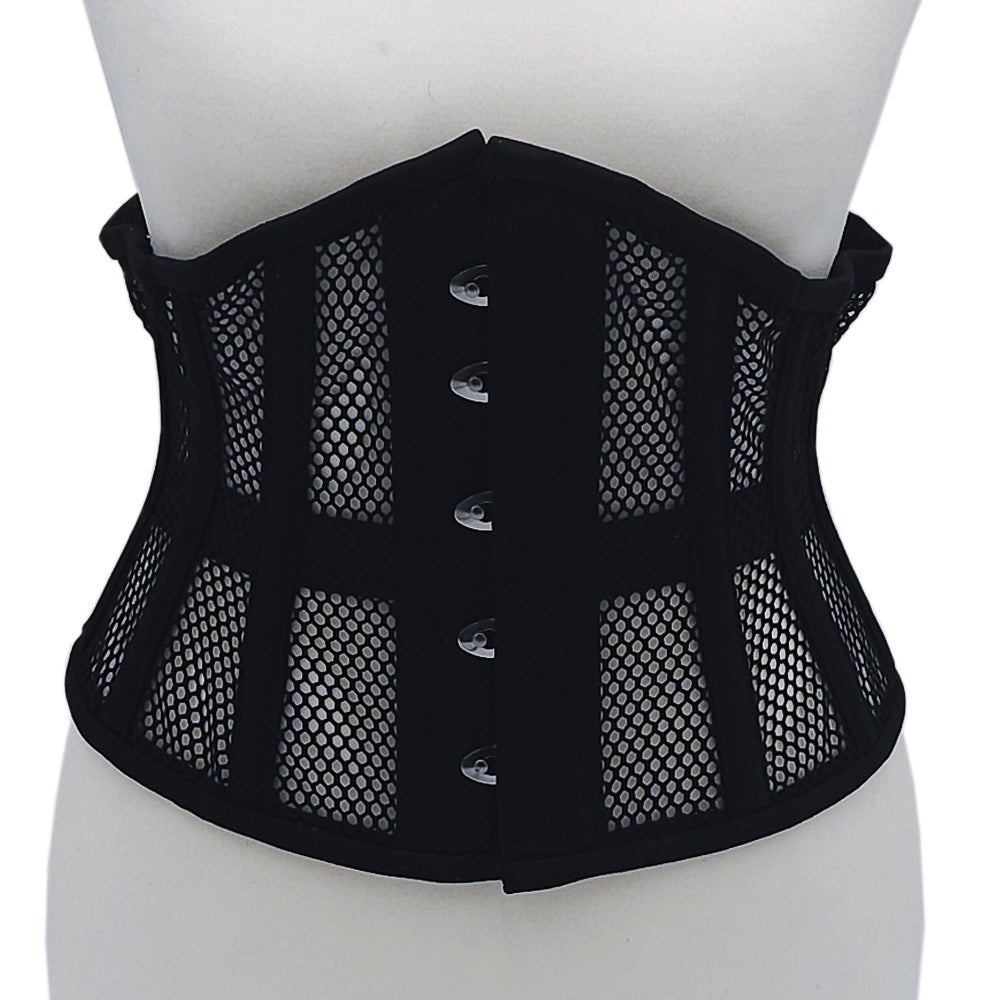 Rouge Mesh Corset Black 3XL/4XL by Rouge Garments