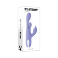 Playboy Nubbin Rubbin Rechargeable Dual Stimulator Vibe Silicone Purple by Playboy